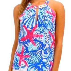 Lilly Pulitzer - Rogan Halter top in She She Shells M